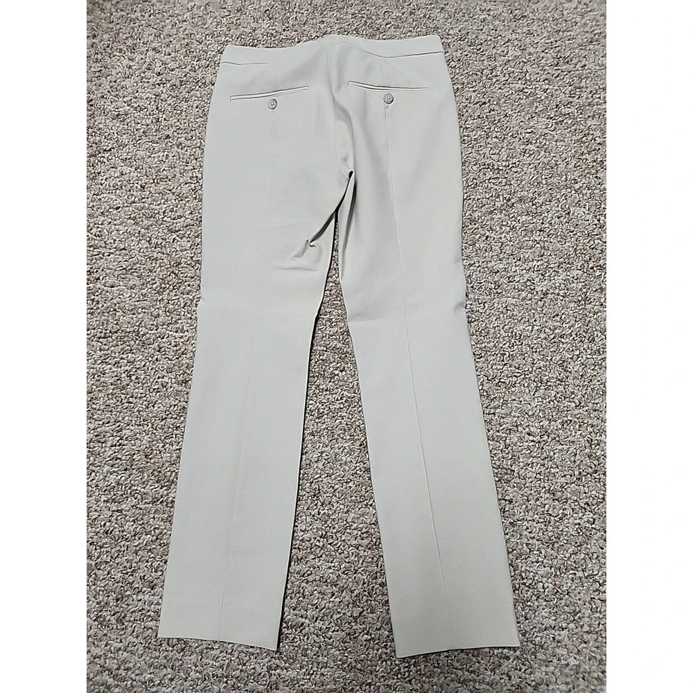 Vince Stitch Front /Back Seam Ponte Stretch Ankle Pant Size 0 Beige